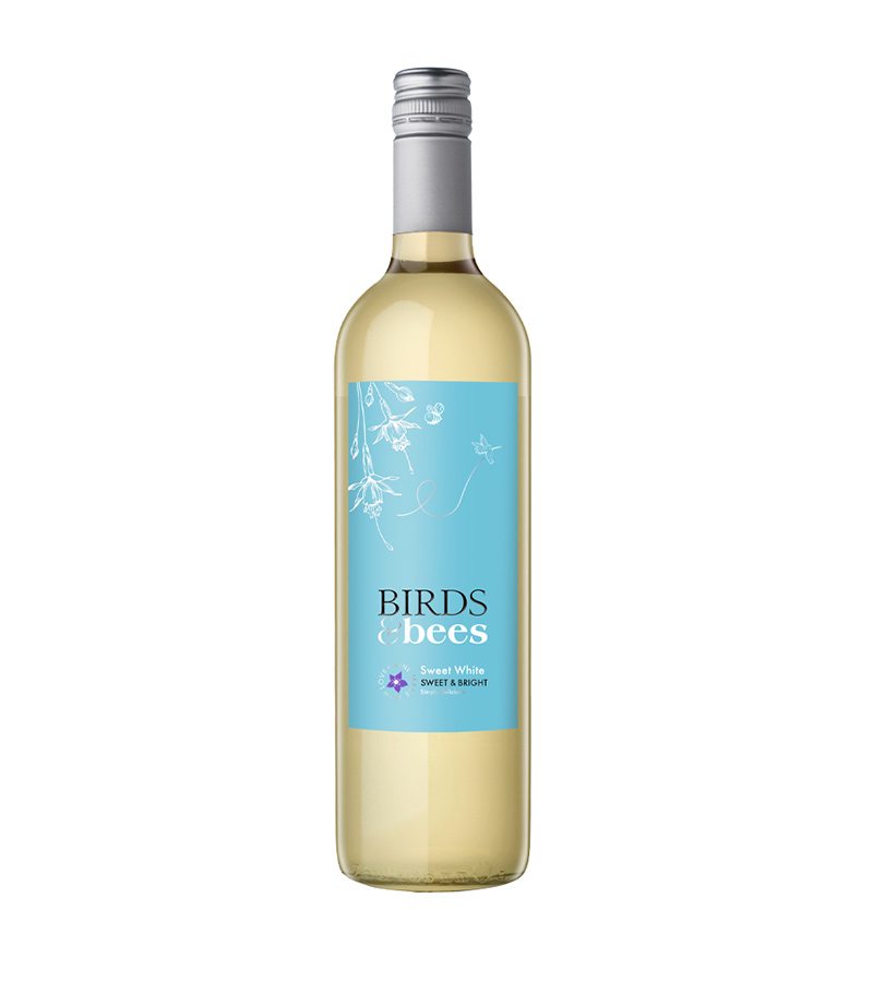 BIRDS N BEES SWEET WHITE 750ML